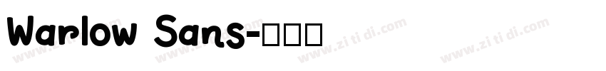Warlow Sans字体转换